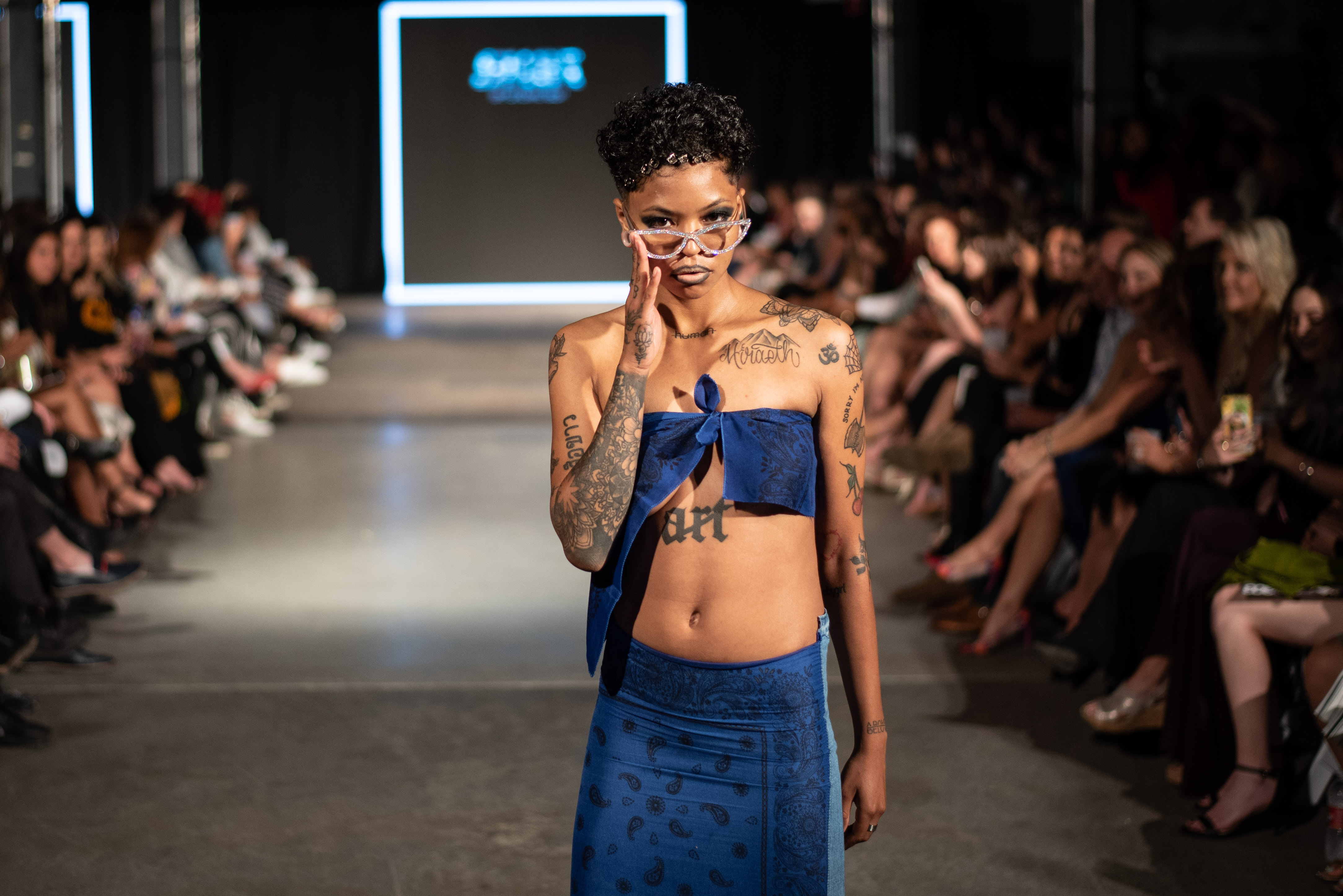 Abby Schirmacher, 303 Magazine, Denver Fashion Week, DFW, 2021, Vintage, Glam, Ready to Wear, Freakish, Machete & Sons, Overseer, Garage Sale, Femme Fatale Intimates, Marie Margot Couture, Menez, Nicolas Anthony, Stevie Boi, Mona Lucero, Jasmine Lewis, Sliv Life, Electric Bubblegum, Melanie Joyce