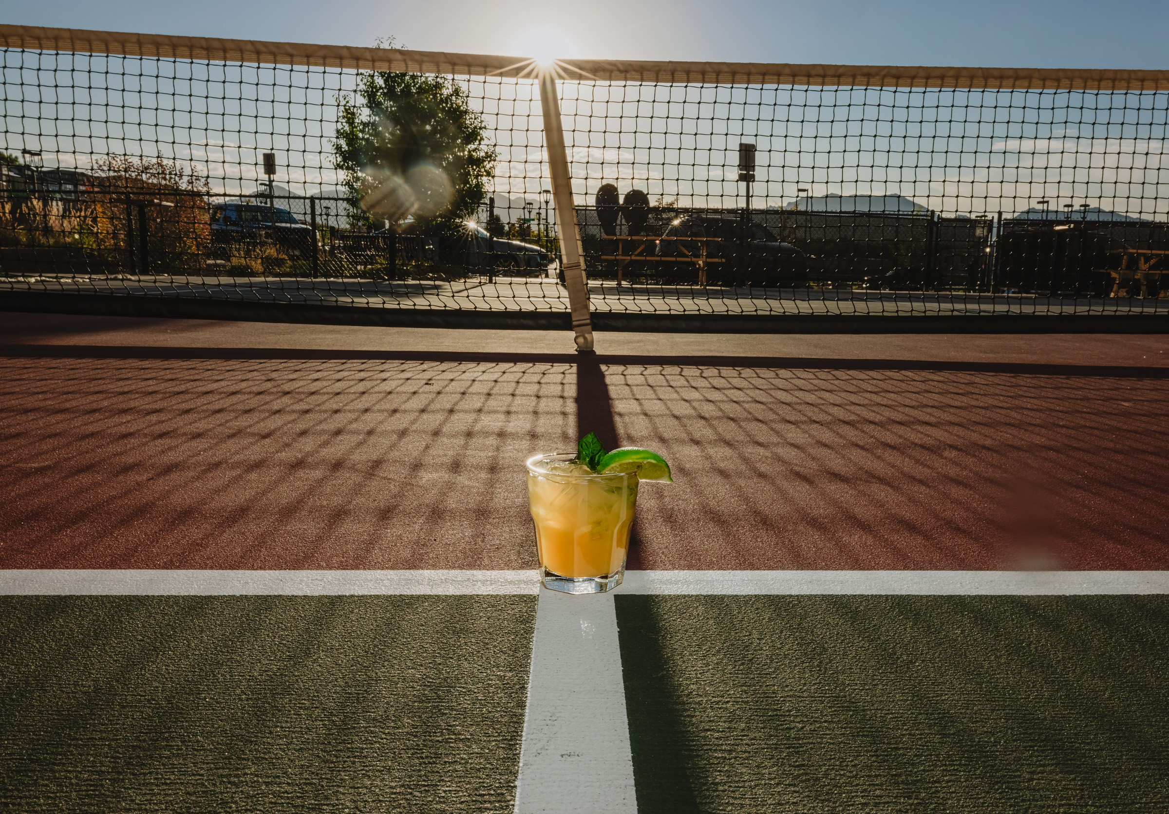 Basil smash on the pickleball court