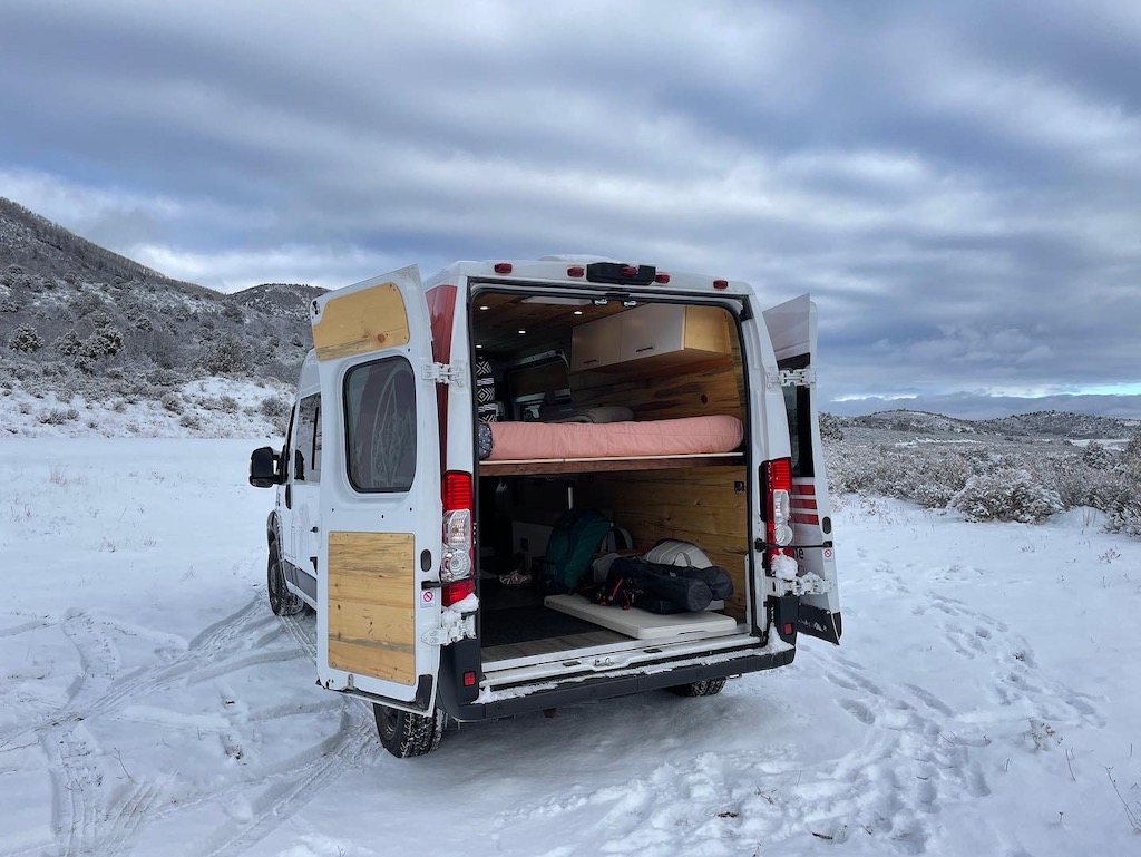 Dave and Matt Vans, Colorado, Vanlife, winter in Colorado, Jessica Hughes