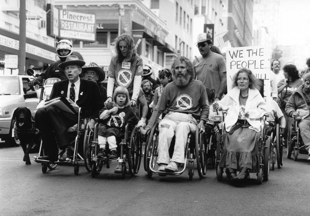 1987 protest with ADAPT activists