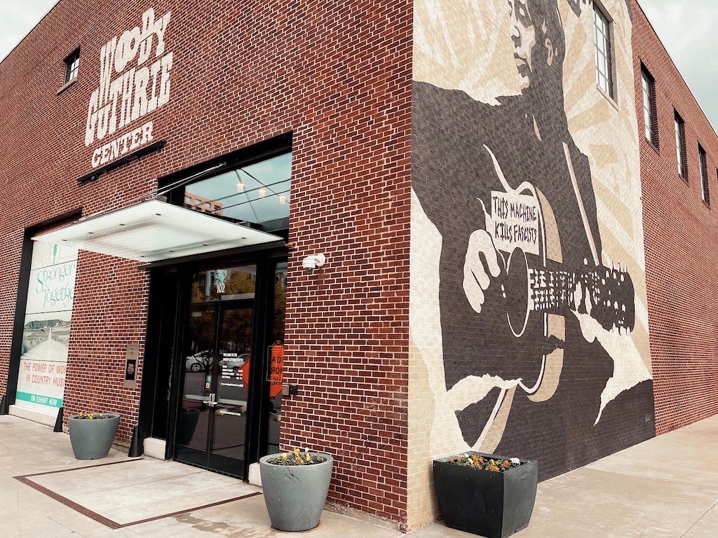 Tulsa, Oklahoma, Woody Guthrie Center, Bob Dylan Center, Gathering Place, Greenwood Rising, Cain’s Ballroom, Tulsa Performing Arts Center, Art Deco Museum, The Tulsa Theatre, Philbrook Museum of Art, Guthrie Green, Jessica Hughes