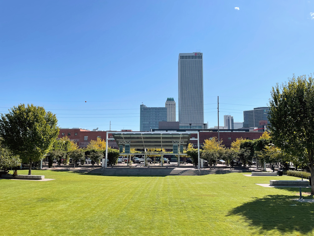 Tulsa, Oklahoma, Woody Guthrie Center, Bob Dylan Center, Gathering Place, Greenwood Rising, Cain’s Ballroom, Tulsa Performing Arts Center, Art Deco Museum, The Tulsa Theatre, Philbrook Museum of Art, Guthrie Green, Jessica Hughes