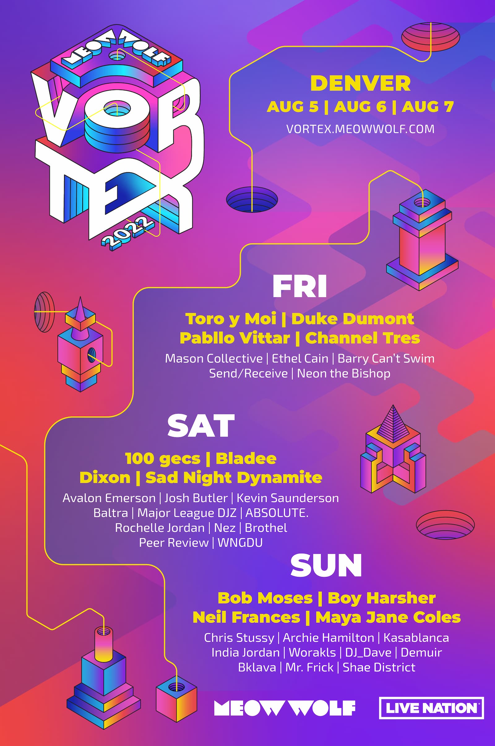 Vortex 2023  Meow Wolf's Music Festival in Denver, CO