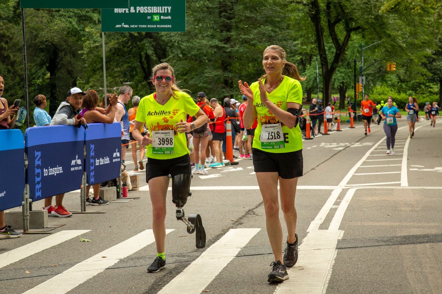 Achilles International running in NYC