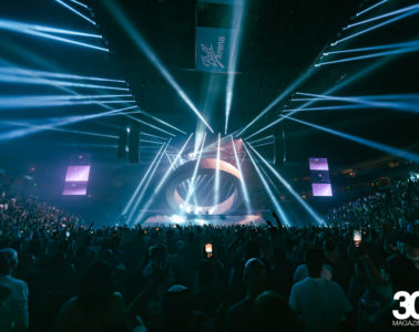 Swedish House Mafia performing at Ball Arena
