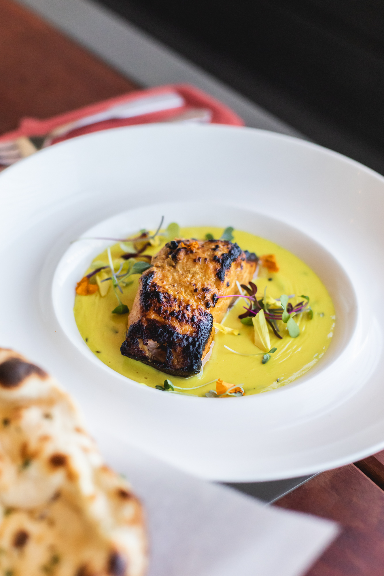 Chef Charles Mani, Brandon Rodrigues, Adrienne Thomas, Urban Village Grill, 303 Magazine