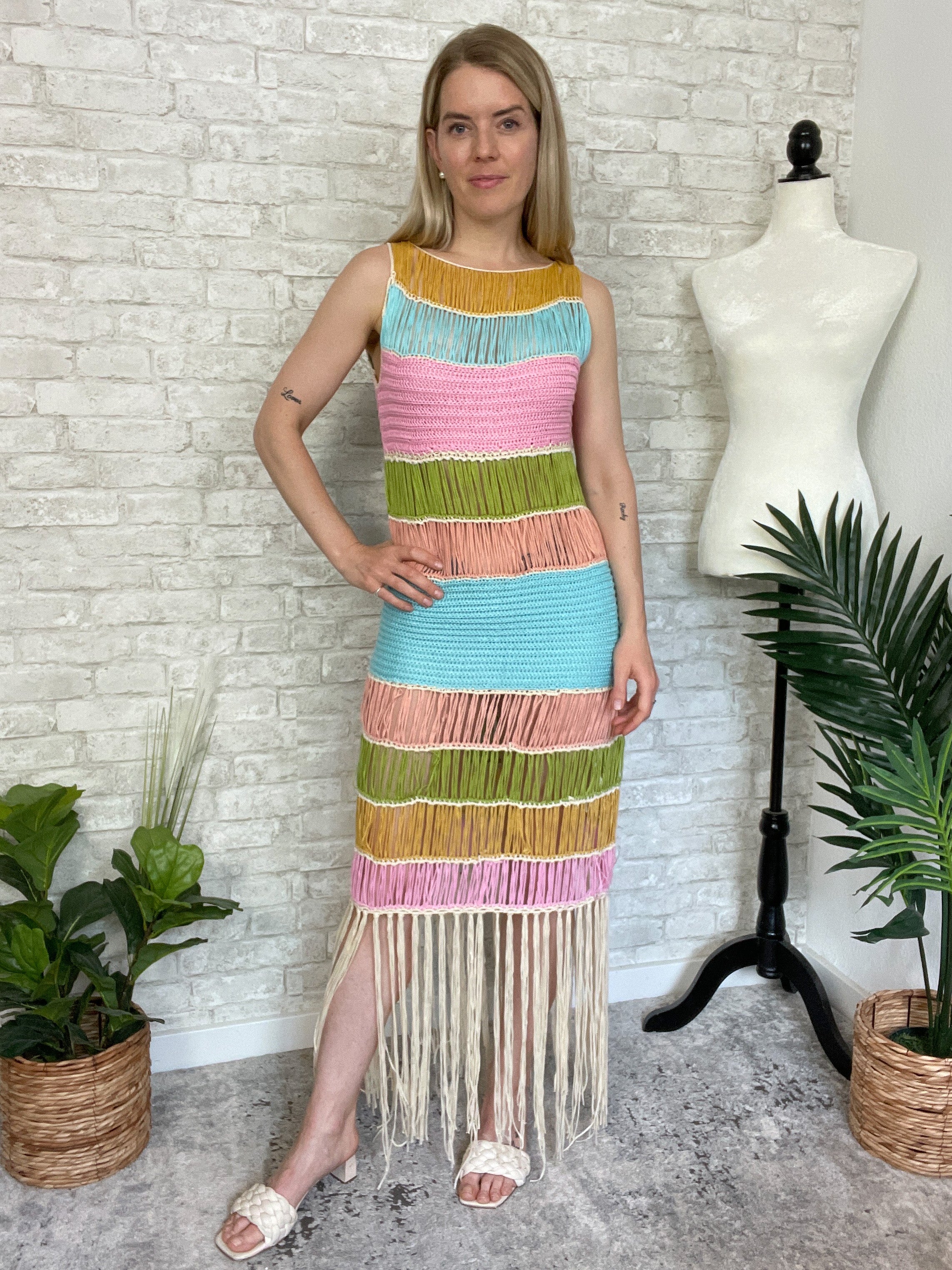 Women's LC Lauren Conrad Crochet Bodice Maxi Dress