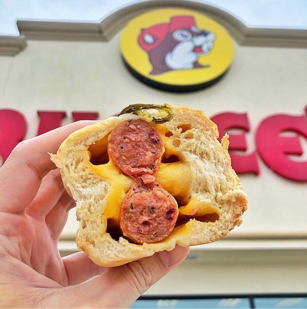 Jalapeno, sausage and cheese kolache from Buc-ee's