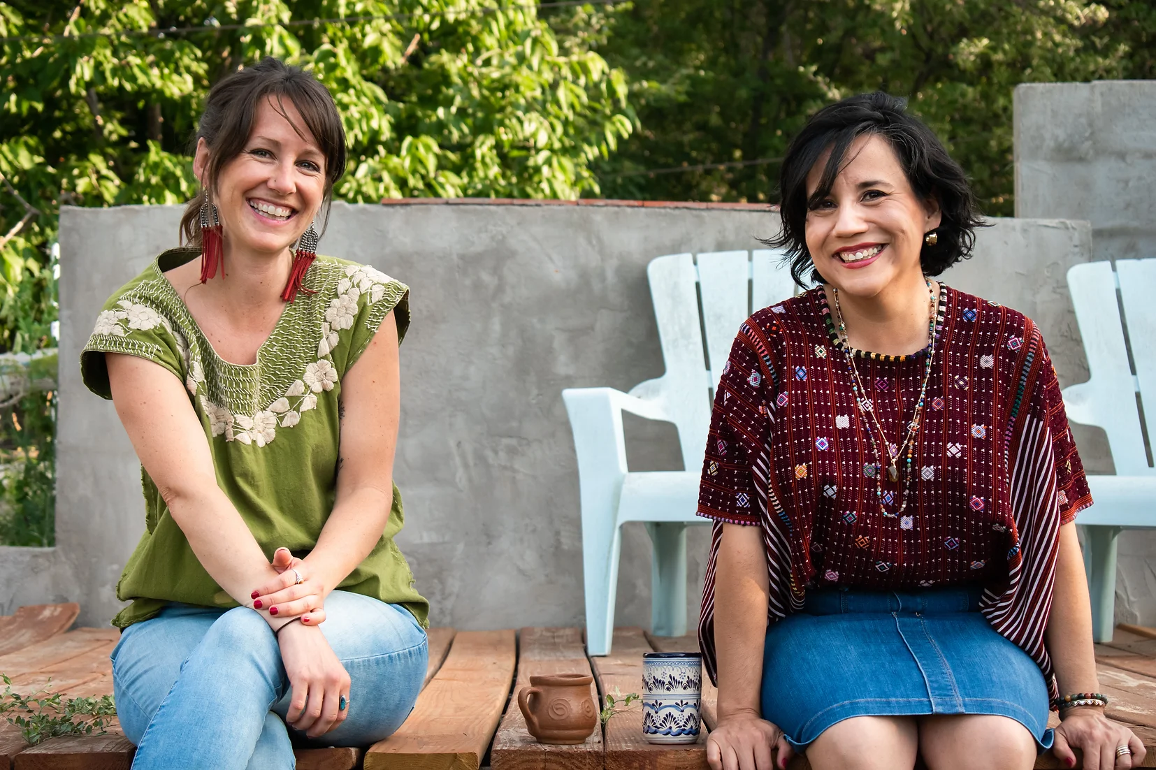 Image of Kristin Lacey and Vivi Lemus, owners of Convivio Cafe